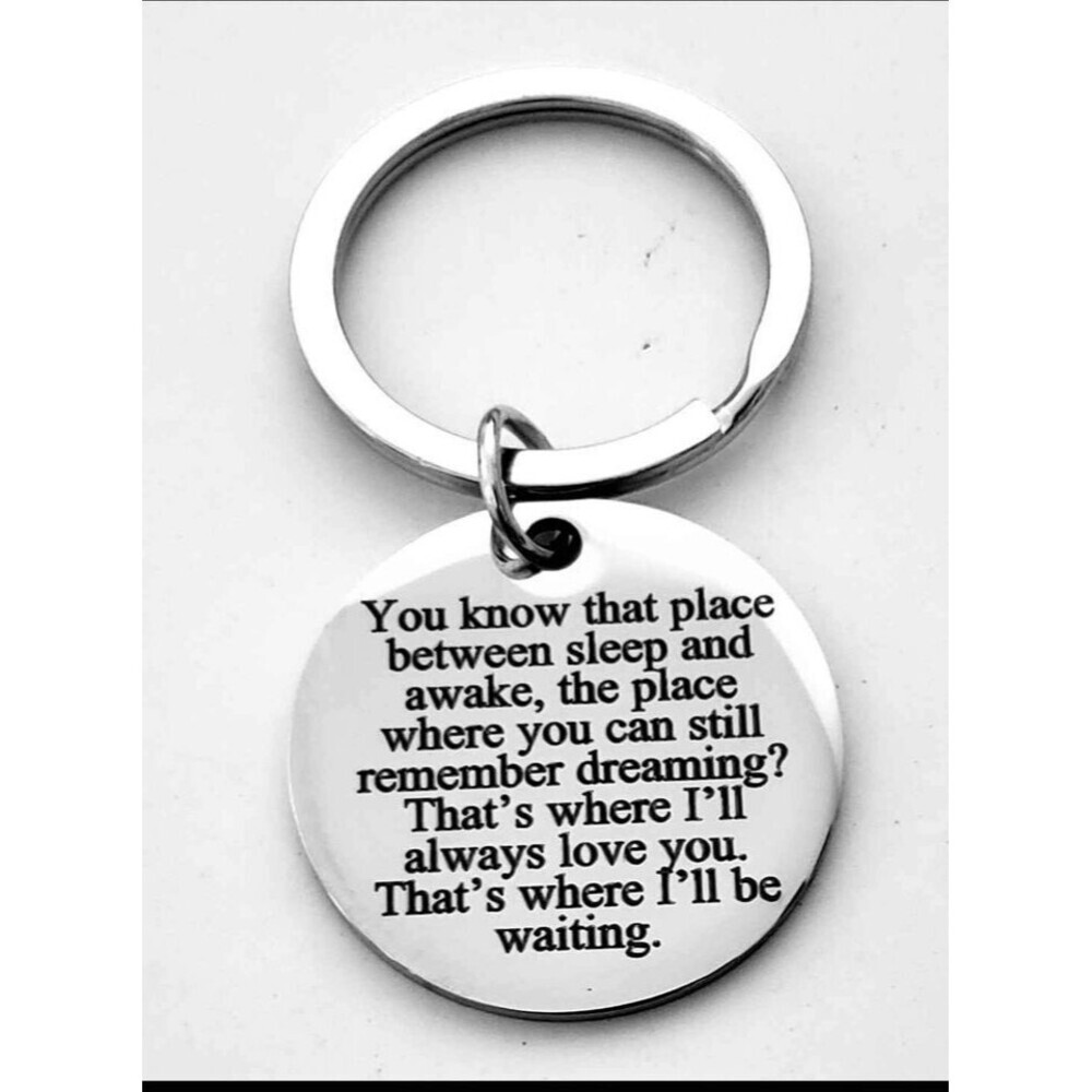 Peter pan inspiration Quote Keychain